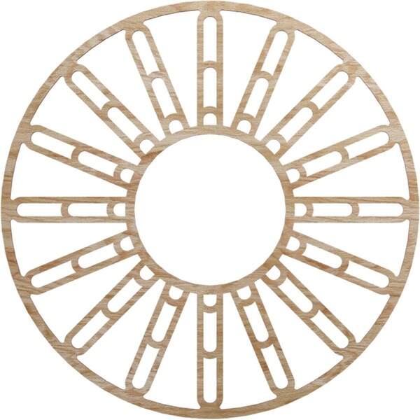 Ekena Millwork Hale Wood Fretwork Pierced Ceiling Medallion, Red Oak, 32"OD x 11 5/8"ID x 3/8"T CMWP32X32X0375HHRO - main